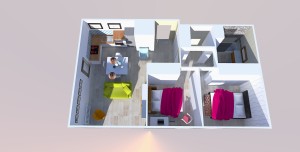 plan 3D appartement