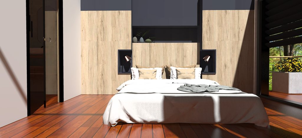 suite parentale avec meuble sur mesure en effet bois