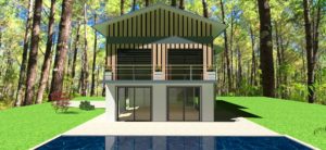 insertion paysagère projet d'une maison avec surélévation