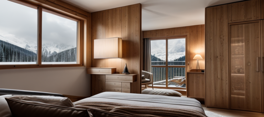 chambre avec vue sur courchevel